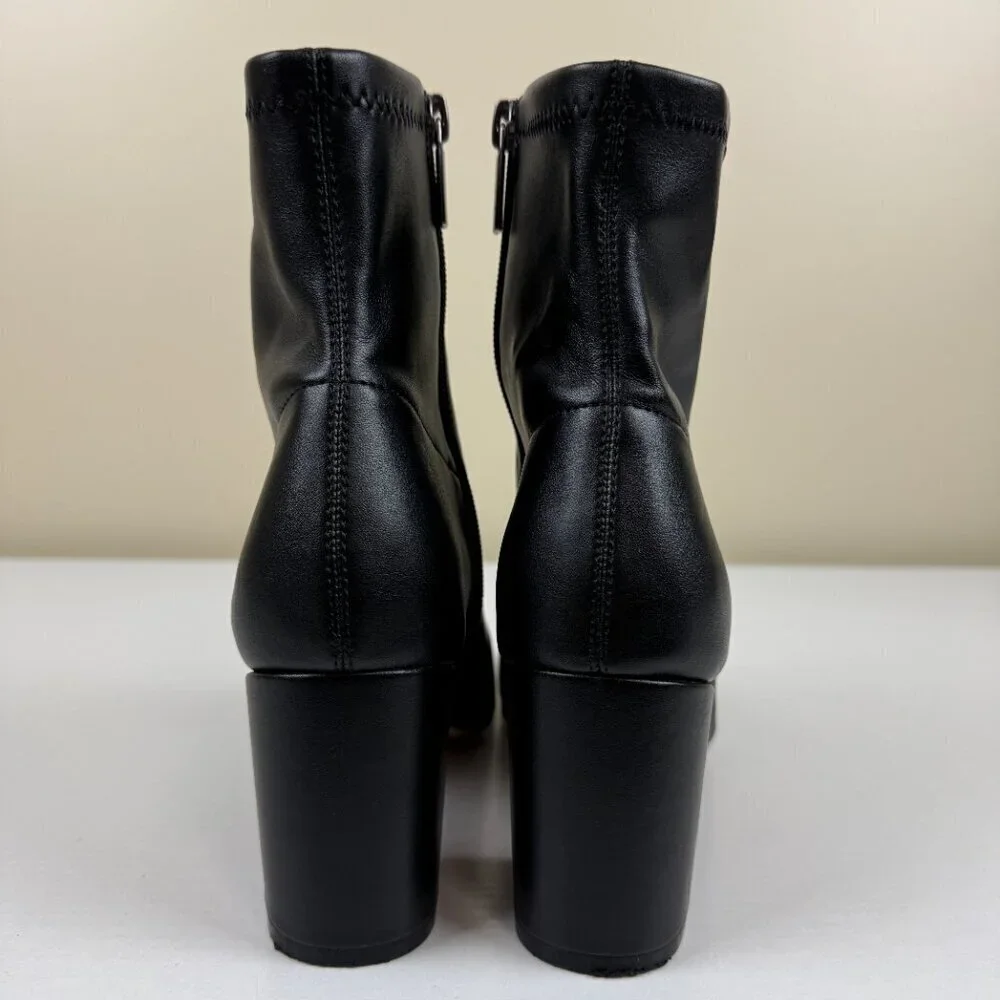 EUC Abercrombie & Fitch Vivianne Black Soft Leather Ankle Boots